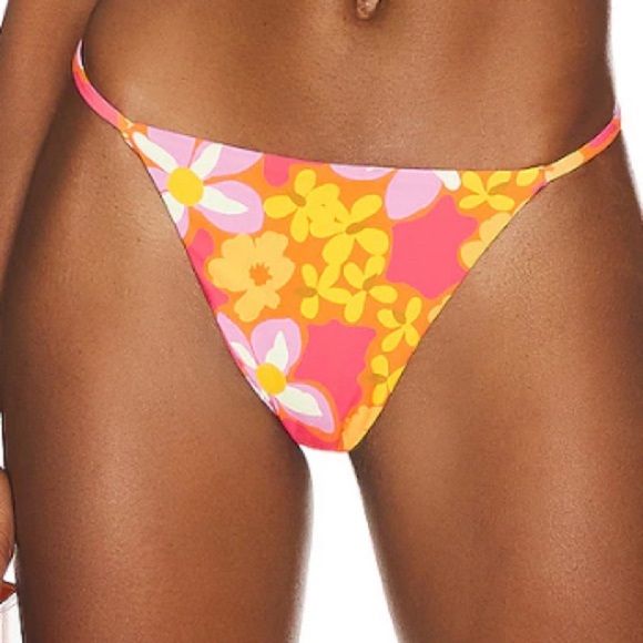 🌻NEW w.tags! REVOLVE Stone Fox Swim Lei Lei Isle Cheeky Bikini Bottom S, M, L - Picture 1 of 13